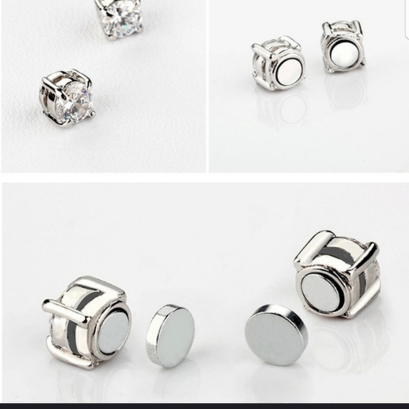 Super Shiny and Beautiful CZ Round Magnetic studs - Picture 5 of 11